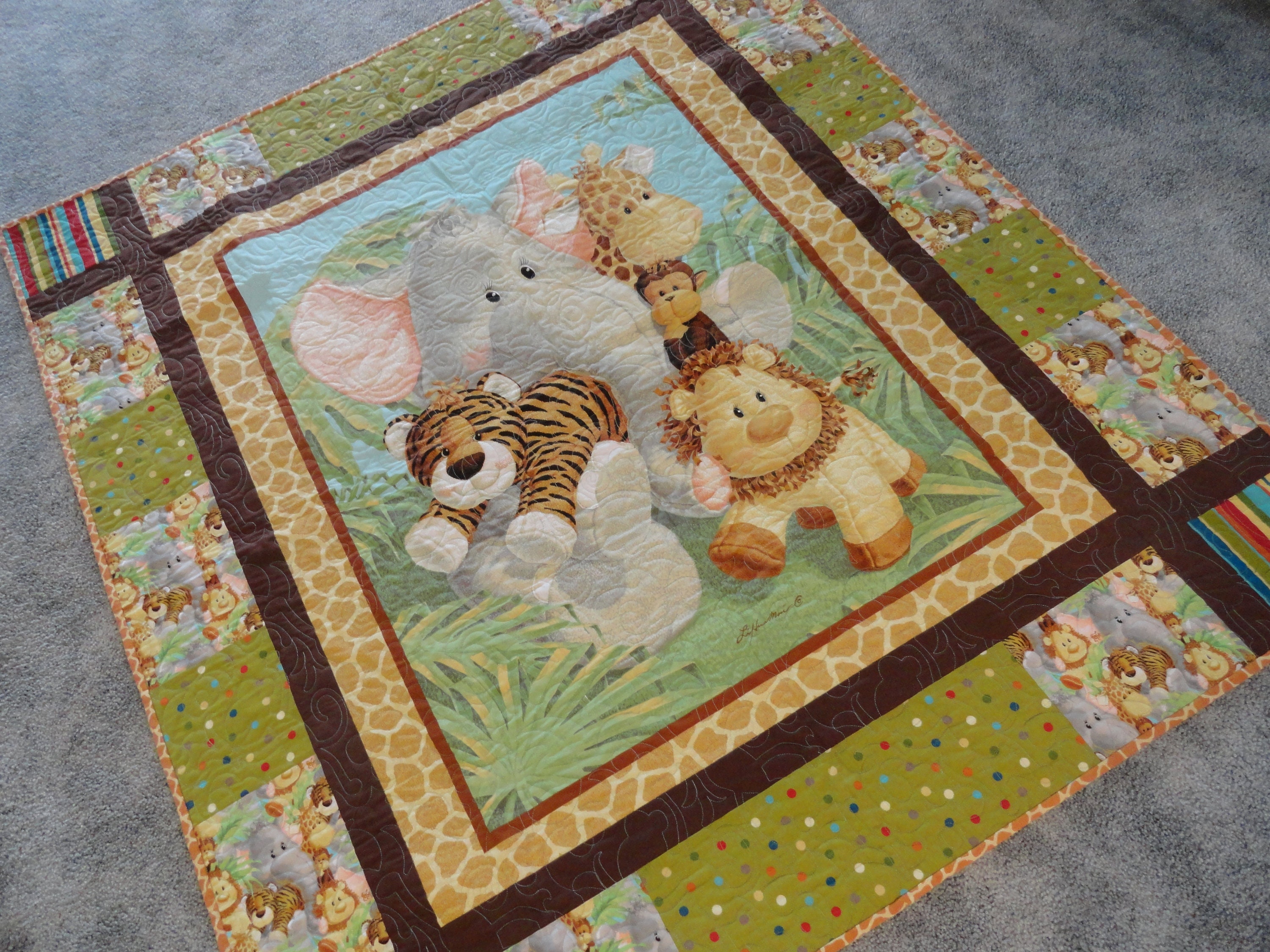 Baby Safari Quilt Kit 36 x 45 - 548752