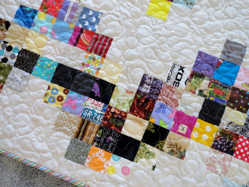 Grandparents Quilt Scrappy Lap Quiltgrandma Quiltgrandpa Etsy