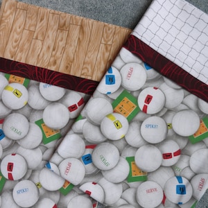 Volleyball Pillowcase/Volleyball Sham/Volleyball Bedding/Volleyball Gift Bag/Wooden Gym Floor/Volleyball Net/Spike/Volleyball Players/Serve