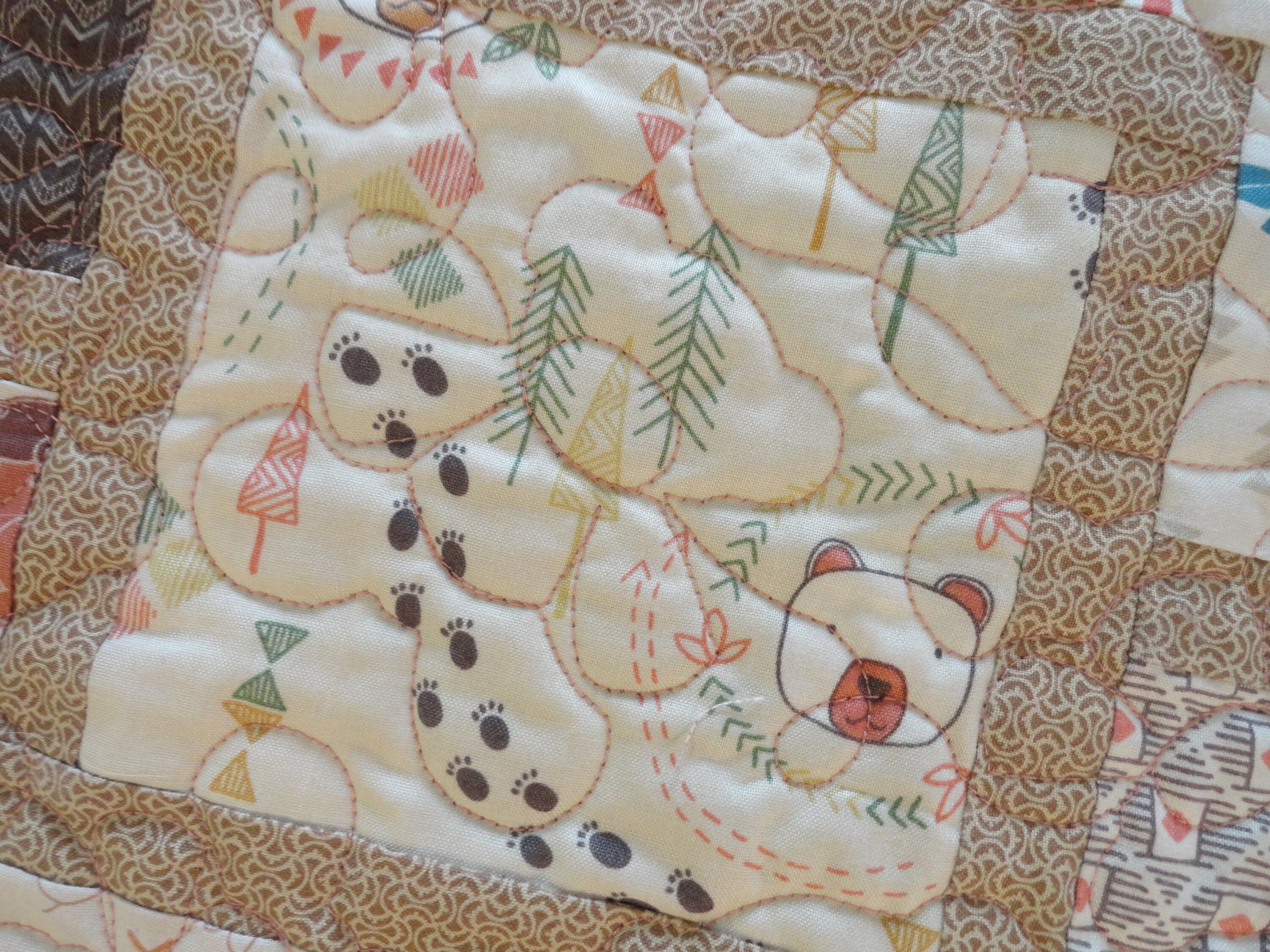 Bear Quilt/Baby Bear Quilt/Big Bear Little Bear Fabric Etsy