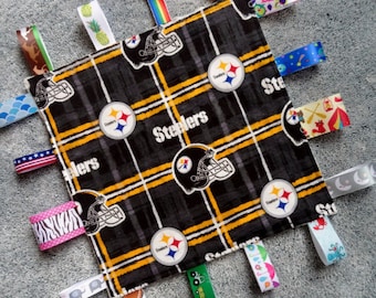 Pittsburgh Steelers Sensory Blanket,Pittsburgh Steelers Baby Blanket,Steelers Baby,NFL Blanket,Pittsburgh Steelers Baby Shower,I Spy Blanket