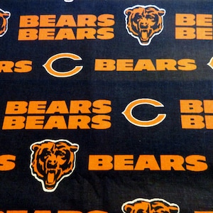 Chicago Bears/Chicago Bears Fabric/Chicago Bears Cotton Fabric/NFL Cotton Fabric/Football Fabric/Football Cotton Fabric/Chicago Bears Crafts