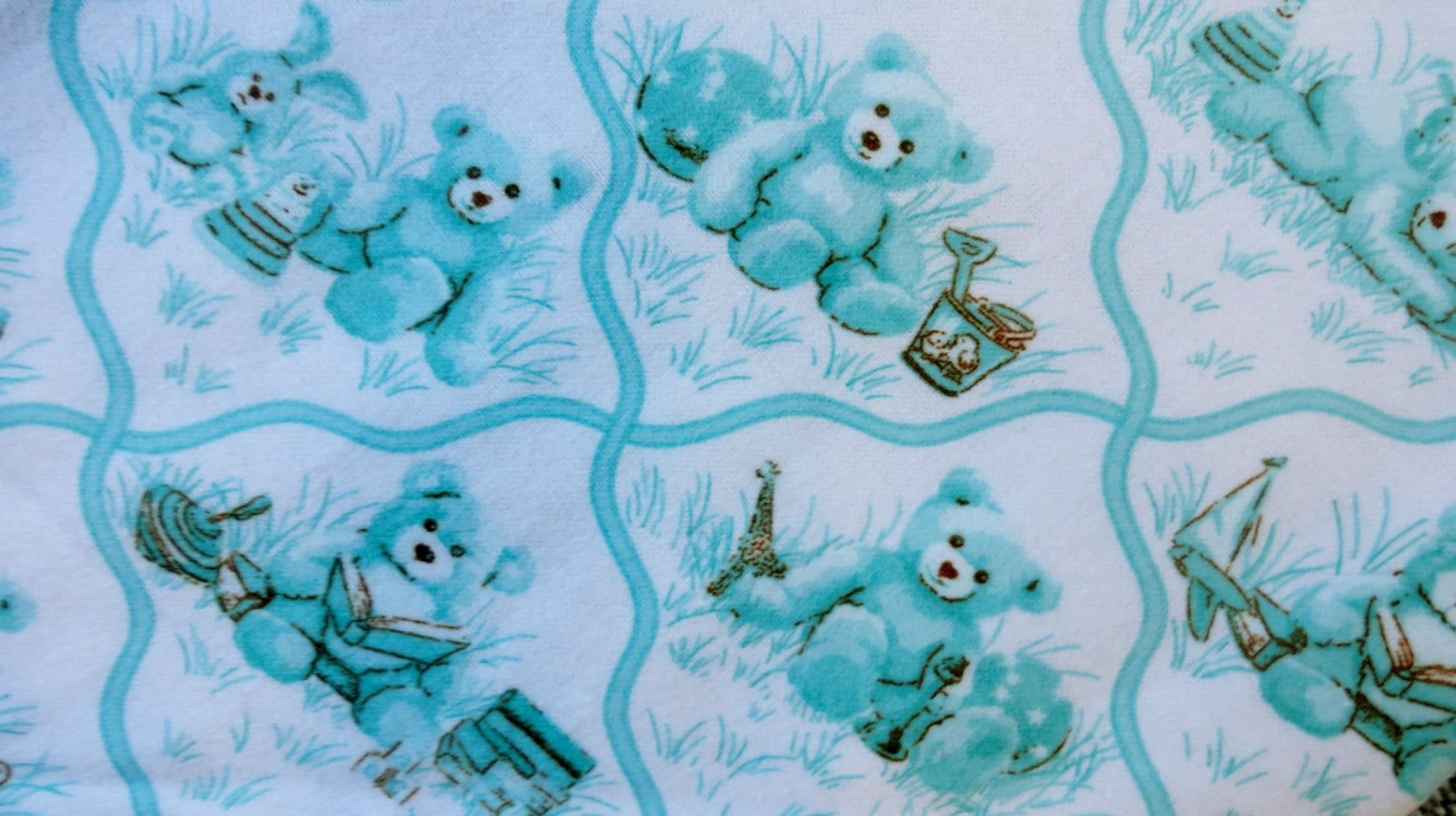 Teddy Bear Baby Blanket Flannel Blanket Teddy Etsy UK