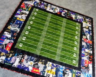 NFL Quilt/Football Field Quilt/Football Quilt/National Football League Lap Quilt/Mancave Quilt/Sports Quilt/NFL Bedding/Football Bedding