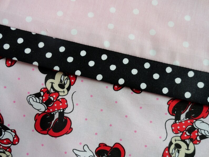 Minnie Mouse Pillowcase/minnie Mouse Bedding/pink/metallic Etsy
