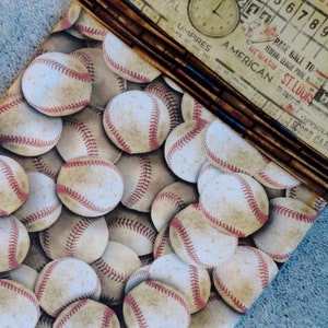 Baseball Pillowcase/Baseball Bedding/Baseball Gift Bag/Vintage Baseball/Baseball Bats/Scoreboard/Innings/Baseball Scoreboard/Wooden Bats/Ump Style One