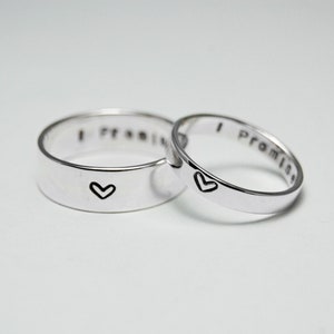 silver personalised eternity rings