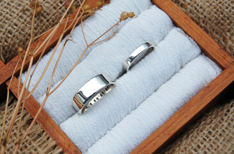 silver personalised eternity rings