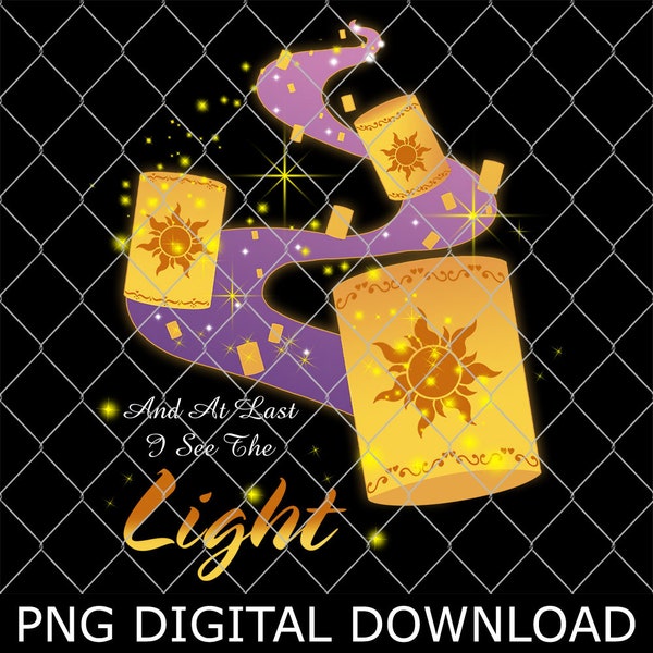 Tangled Princess Png, Rapunzel Lanterns And At Last I See The Light Png, Girls Trip Magic Kingdom Png, Funny