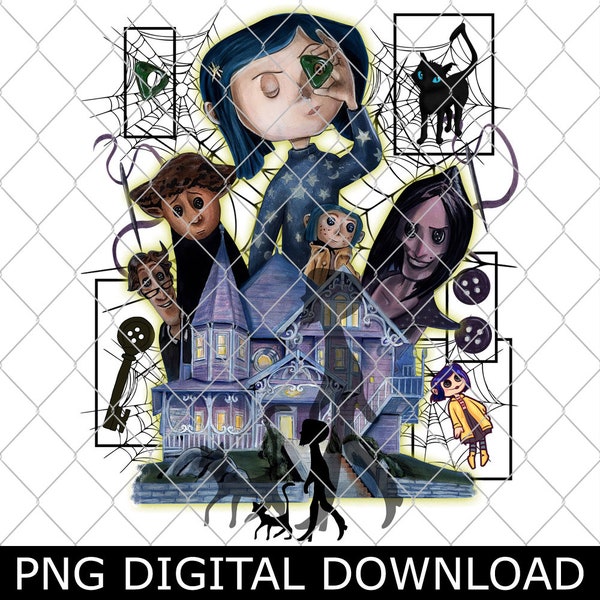Coraline Dreaming Png, Coraline Png, Coraline Movie Png, Over the garden wall Png, Ti!m Burton Png