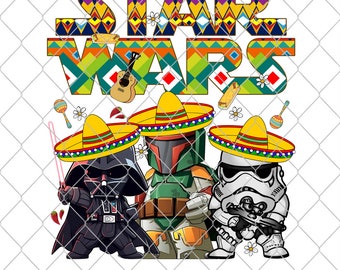 Star Movie Wars Darth Va!der Stormtrooper Cinco De Mayo Png, Star Movie Wars Cinco De Mayo Png, Glückliche Mexikanische Fiesta Party Familienausflug Png