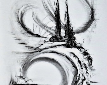 Charcoal IX... original drawing