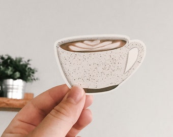 Latte Mug Vinyl Sticker