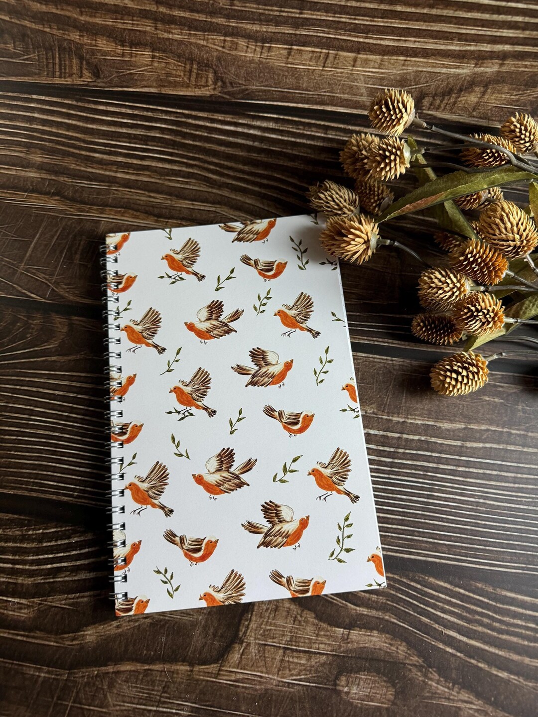 Pretty Little Notebook Pretty Little Bird Notebook - Cute Illustrated Journal - Nature Themed ...