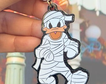 Mummy Donald Keychain | Disney Bag Charm | Halloween Donald Charm | Halloween Disney Keychain | Spooky Bag Charm