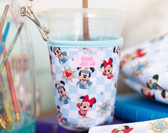 Disney Cruise Cup Sleeve | Drink Sleeve | Disney Cup Sleeve | Ice Coffee Drink Sleeve | Hot Drink Sleeve | Drinkware Cozies | DCL Cup Holder