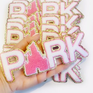 Park Patch | Chenille Patches | Glitter Park Patch | Magical Castle Patch | Iron On Patch
