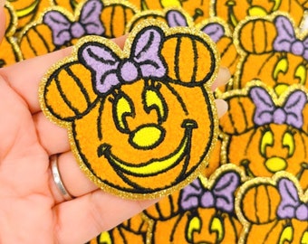 Halloween Pumpkin Mouse Patch | Minnie Pumpkin Patch | Disney Patch for Halloween