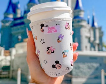 Sensational Six Cup Sleeve | Drink Sleeve | Disney Cup Sleeve | Ice Coffee Drink Sleeve | Hot Drink Sleeve | Cozies | Magical Friends
