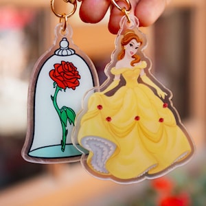 Rose Princess Bag Charm | Bag Charm | Magic Bag Charm | Theme Park Keychain | Fanny Pack Charm | Belt Bag