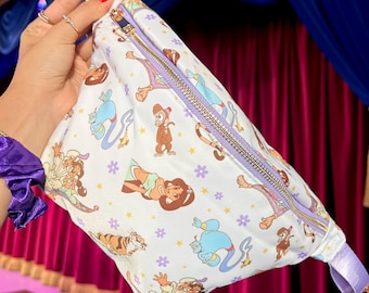 Princess Jasmine Fanny Pack | Disney Fanny Pack | Aladdin Bag | Large and Jumbo Sizes | Disney Belt Bag