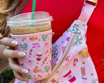 Holiday Snacks Cup Sleeve | Christmas Drink Sleeve | Disney Cup Sleeve | Ice Coffee Drink Sleeve | Hot Drink Sleeve | Magical Treat Coozie