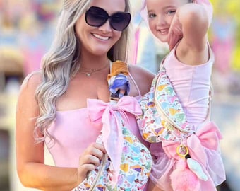 Princess Mommy and Me Fanny Pack | Disney Princess Fanny Pack | Princess Bag | Kids Fanny Pack | Girly Princess | Girls Belt Bag | Mini Me