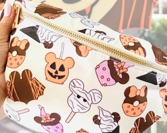Spooky Snacks Fanny Pack | Halloween Fanny Packs |  Fall Park Snacks | Crossbody Bag | Disney Belt Bag | Halloween Mickey Pack
