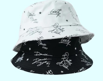 Autograph Bucket Hat | Disney Bucket Hat | Park Day Hat | Signature Hat