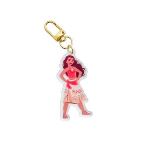NEW! Princess Bag Charms | Hawaiian Girl Bag Charm | Princess Keychain | Theme Park Keychain | Fanny Pack Charm