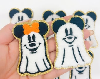 Halloween Ghost Mouse Patch | Mickey and Minnie Ghost Patch | Disney Patch for Halloween