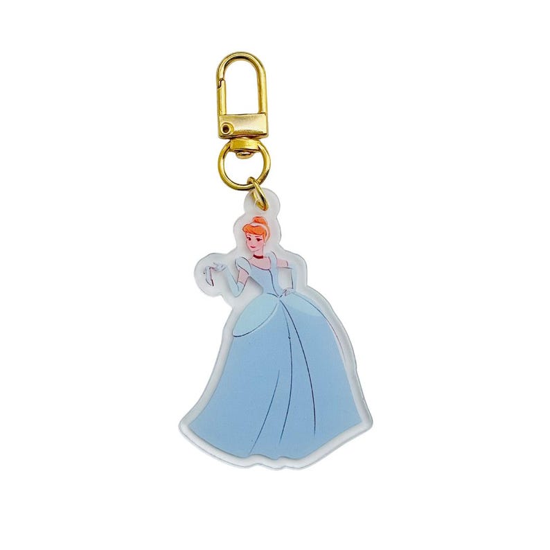 Princess Cartoon Keychain Princess Keychain | Disney Bag Charm | Disney Princess | Princess Bag ...
