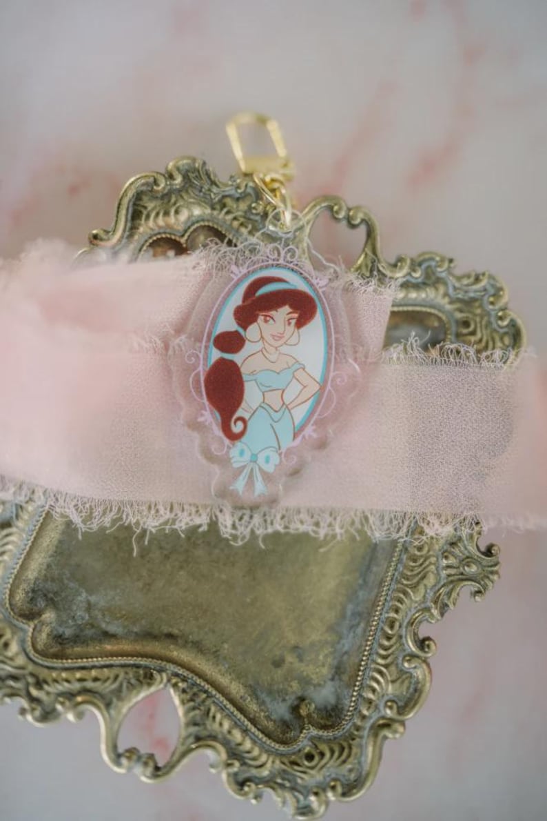Disney Princess Keychain | Princess Bag Charm | Disney Bag Charm | Disney Keychain | Cute Princess Charm for Girls | Disneyland Keychain image 6