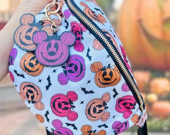 Spooky Pumpkin Fanny Pack | Pumpkin Mickey Fanny Pack | Disney Belt Bag | Mickey Fanny Pack | Pumpkin Mouse Belt Bag | Disney Halloween Bag