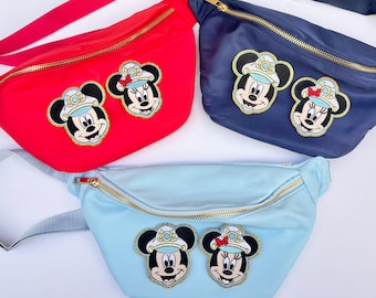 Disney Cruise Fanny Pack | Disney Cruise Line Fanny | DCL Crossbody | Travel Vacation Bag | Large Fanny Pack | Disney Cruise Bag
