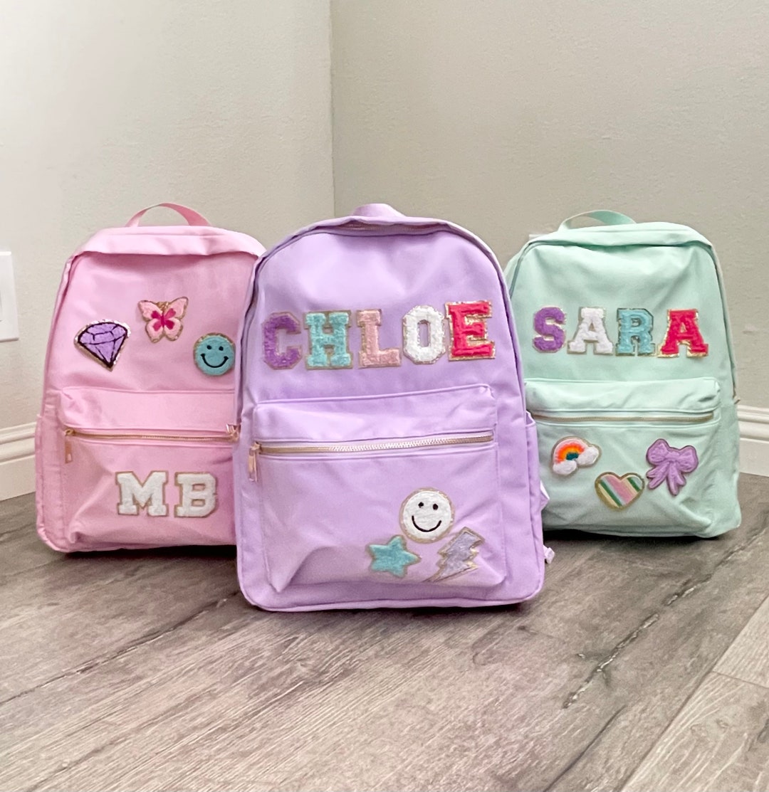 Customizable Nylon Backpack Personalized Kid Backpacks Bag Etsy