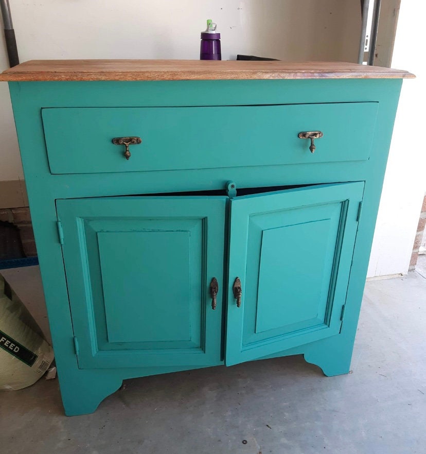 Coast Teal Furniture Paint Antique Finish Shabby Chic Paint Etsy