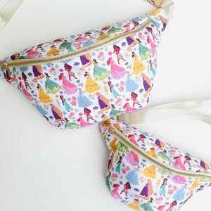 Princess Fanny Packs | Mommy and Me Belt Bags | Disney Fanny Pack | Princess Bag | Disney Princess | Kids Fanny Pack | Girly Princess