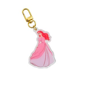 NEW! Princess Bag Charms | Mermaid Princess Bag Charm | Princess Keychain | Theme Park Keychain | Fanny Pack Charm