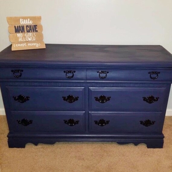 blue chalk paint furniture