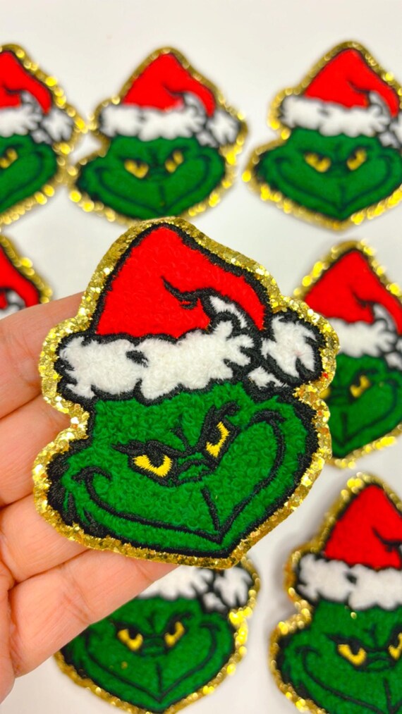 Grinch Patch Christmas Chenille Patches Whoville Patch Iron