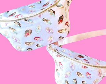 Princess Fanny Pack for Mommy and Me | Disney Princess Fanny Pack | Kids Fanny Pack | Disney Belt Bag | Jumbo and Kids Size