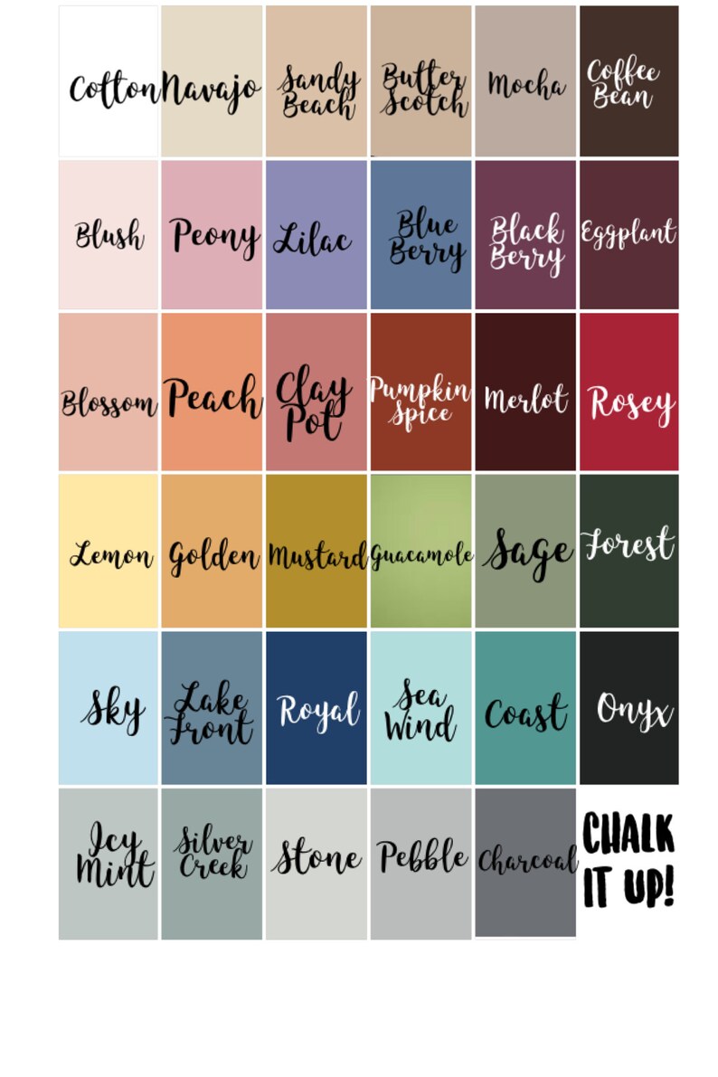 Set von 4 Premium-Farben 4 Unzen Container Möbelfarbe | Etsy