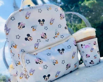 Disney Character Backpack | Disney Backpack | Adult and Kids Backpack | Disney Park Bag | Mickey Minnie Donald Daisy Backpack