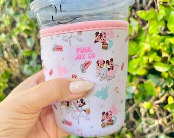 Disney Cup Sleeve | Drink Sleeve | Disney Coffee Sleeve | Ice Coffee Drink Sleeve | Hot Drink Sleeve | Drinkware Cozies