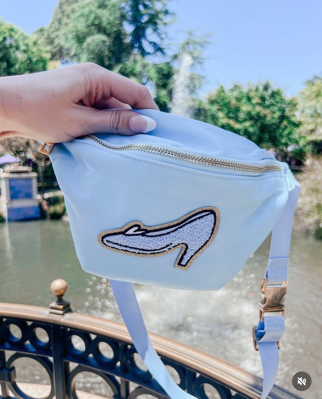 Cinderella Inspired Fanny Pack Glass Slipper Fanny Pack Park Bag Disney Princess Crossbody Bag Princess Fanny Pack Etsy