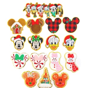 Christmas Patches | Magical Patches | Chenille Patches | Disney Iron On Patches | Christmas Theme Patch | Disney Patches