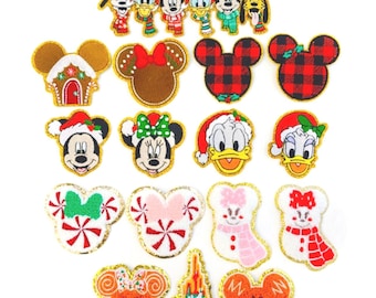 Christmas Patches | Magical Patches | Chenille Patches | Disney Iron On Patches | Christmas Theme Patch | Disney Patches