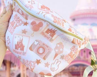 Theme Park Large Fanny Pack | Icon Fanny Pack | Crossbody Bag | Disney Belt Bag | Bum Bag