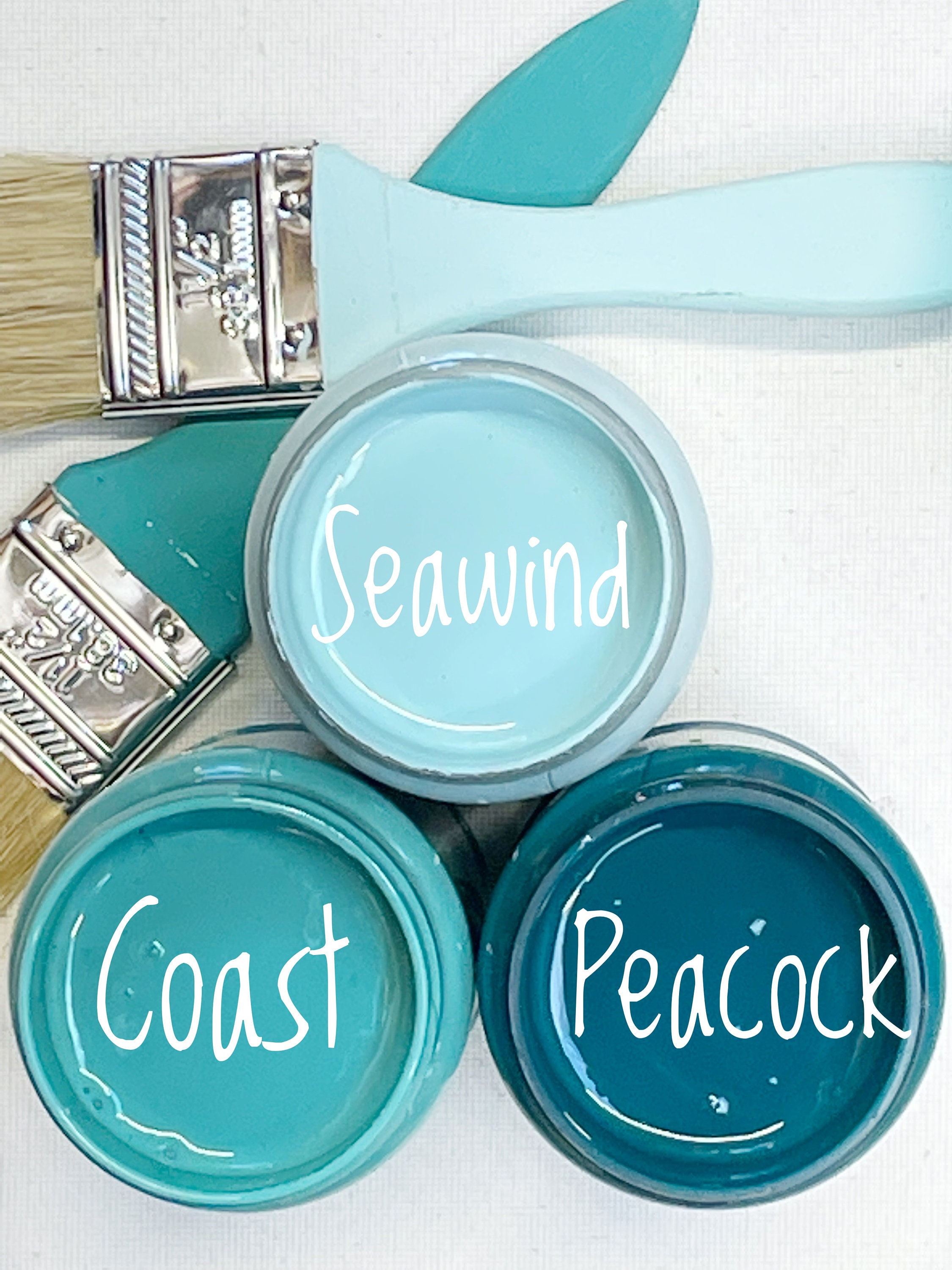 Set of 3 Chalk Finish Paint Coastal Beach Colors CHOOSE ANY Etsy